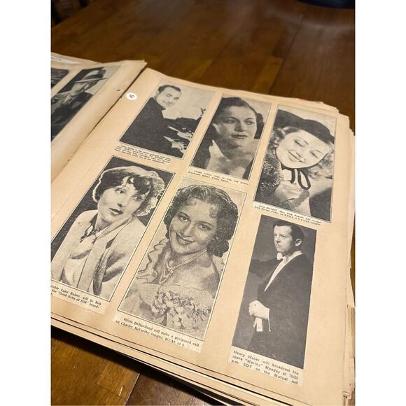 Vintage 1930s Large Radio News Clippings Scrapbook Memorabilia Glenn Riggs Etc - Picture 7 of 14